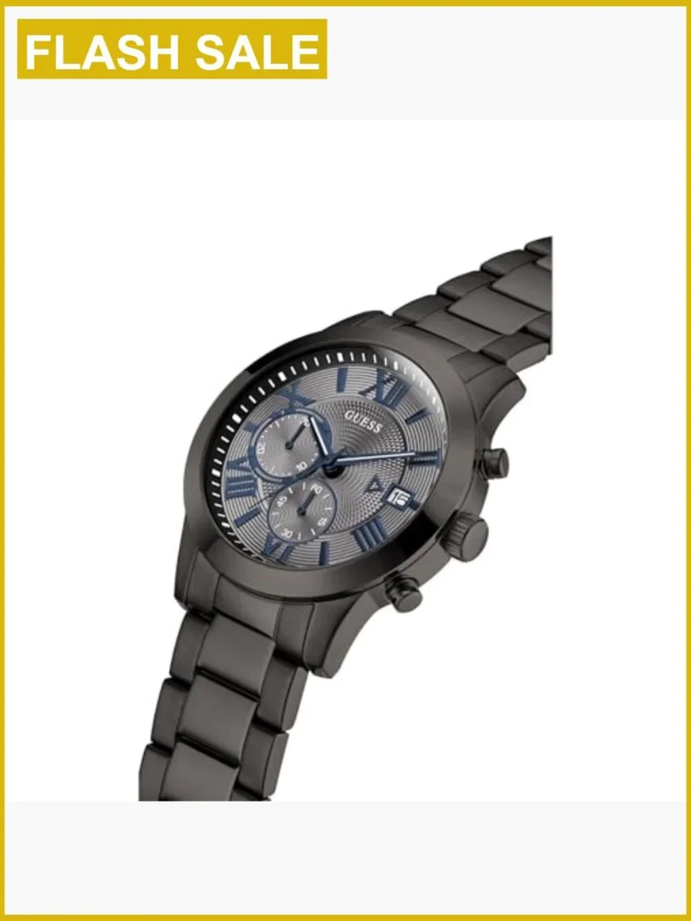 Men's Dress Watch Stainless Steel Chronograph Date 50M Water Resistant